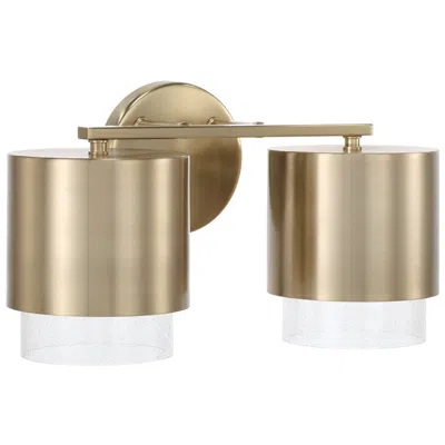 Capital Lighting Weller 2 Light Vanity 15" Matte Brass In Gold