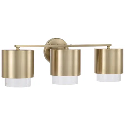 Capital Lighting Weller 3 Light Vanity 24.25" Matte Brass