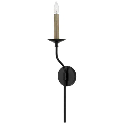 Capital Lighting Wilder 1 Light Sconce 5" Matte Black
