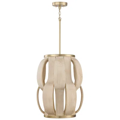 Capital Lighting Willa 1 Light Pendant 16" Matte Brass