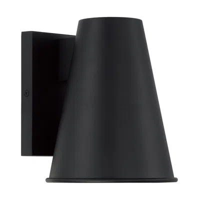 Capital Lighting Yardley 1 Light Outdoor Small Wall Lantern 6.5" Black