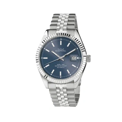 Capital Man  At475-2-rea 40 Mm In Silver
