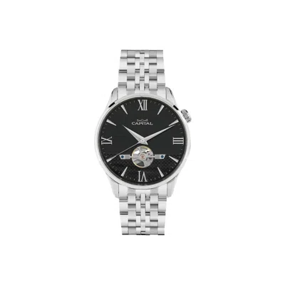 Capital Man  At578-3-rza 41 Mm In Silver