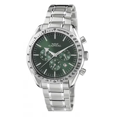 Capital Man  Ax711-03-cz 42 Mm In Green