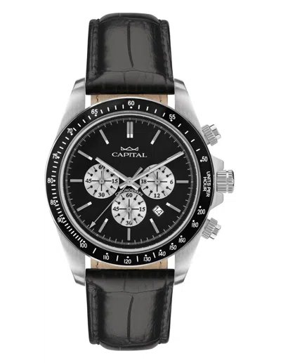 Capital Man  Ax972-02-ui 42 Mm In Black