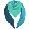 Capitana Women's Green / Red / Purple Paradiso Grande – Reversible Silk & Wool Triangle Scarf