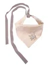 Capitana Women's Neutrals / Grey / Silver Piana Decorated Silk Scarf – Cream & Silver In Gray