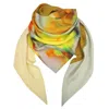 Capitana Women's Yellow / Green / Orange Silk-blend Triangle Scarf Limosano In Sunshine Tones - Yellow & Oran In Multi
