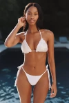 Capittana Bea Shell Bikini Bottoms In White