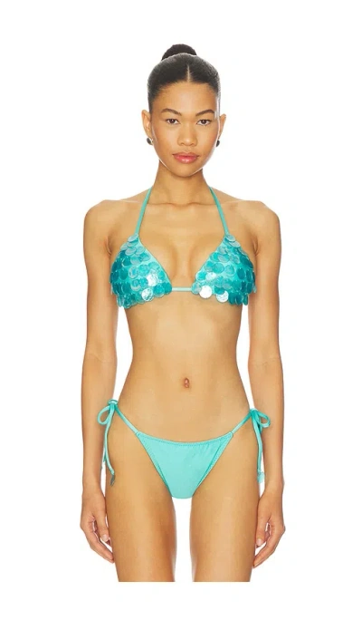 Capittana Bea Shell Top In Blue
