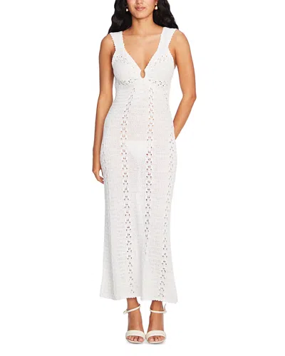 Capittana Daphne Crocheted Cover-up Dress In White