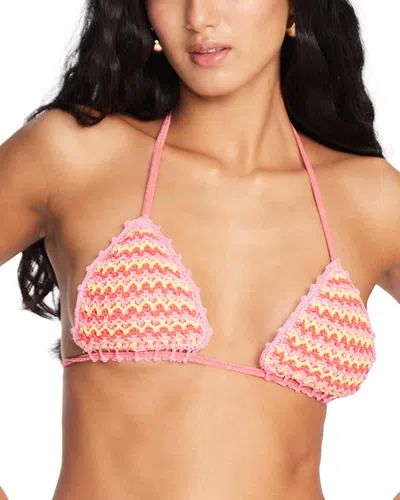 Capittana Gigi Triangle Bikini Top In Pink