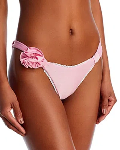 Capittana Katia Shine Bikini Bottom In Pink Shine