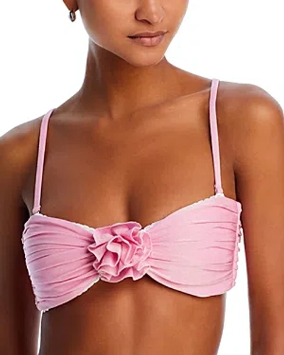 Capittana Katia Shine Bikini Top In Pink Shine