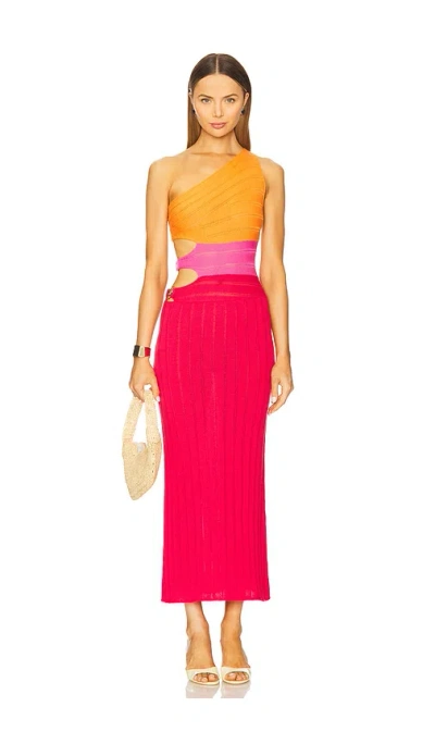 Capittana Lauren Sunset Dress In Multi