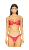Capittana Lily Bikini Top In Pink