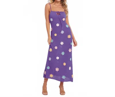 Capittana Maggy Knitted Dress In Purple