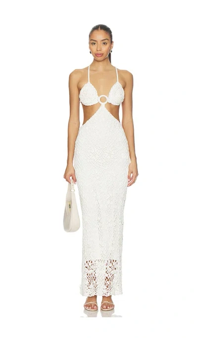 Capittana Martina Rose Dress In White