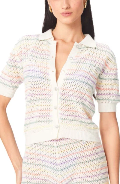 Capittana Maya Stripe Cover-up Cardigan In Multicolor