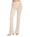 Capittana Raffa Ivory Scalloped Cover Up Pants In Ivory