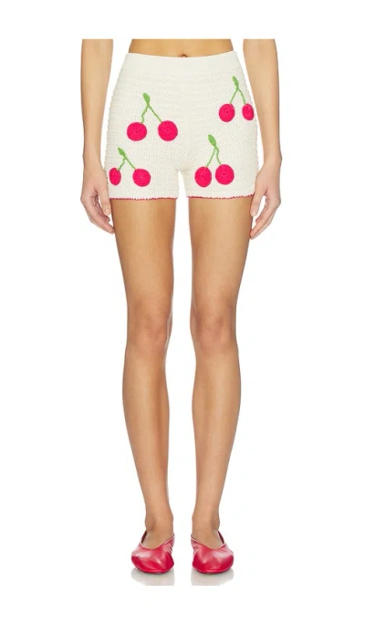 Capittana Sasha Cherry Short In White