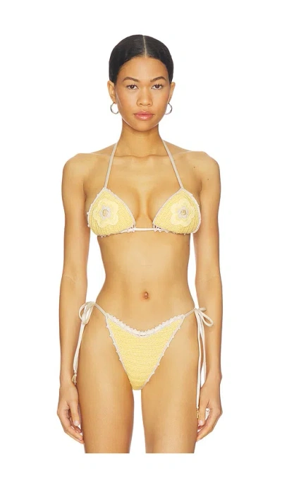 Capittana Trinidad Flower Top In Multi