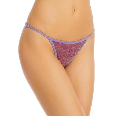 Capittana Womens Metallic Beachwear Swim Bottom Separates In Pink