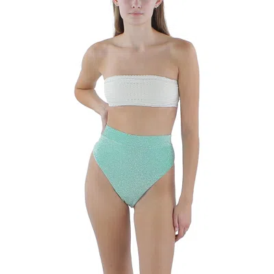 Capittana Womens Metallic Hipster Swim Bottom Separates In Multi