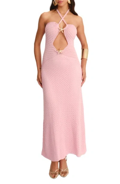 Capittana Zully Cutout Cover-up Dress In Pink