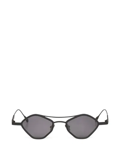 Capote Geometric-frame Double-bridge Sunglasses In Black