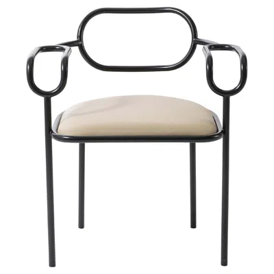 Pre-owned Cappellini 01 Chair With Fixed Cover In Leather By Shiro Kuramata For  In Brown