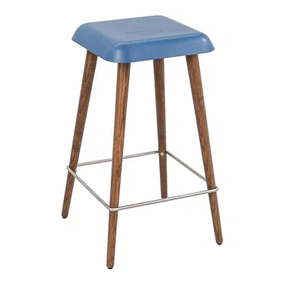 Pre-owned Cappellini 2022 Martin Solem Basso Daddy Longlegs Counter Stool In China Blue Ash W/ Base