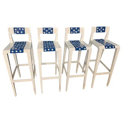 Pre-owned Cappellini America Bugatti Stools, Designed By Francois Azambourg For . 2000s In Sand