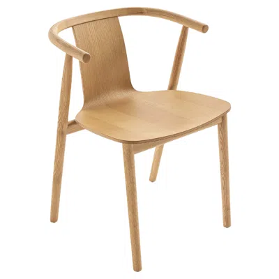Pre-owned Cappellini Bac Chair In Massive Ash By Jasper Morrison For  In Brown