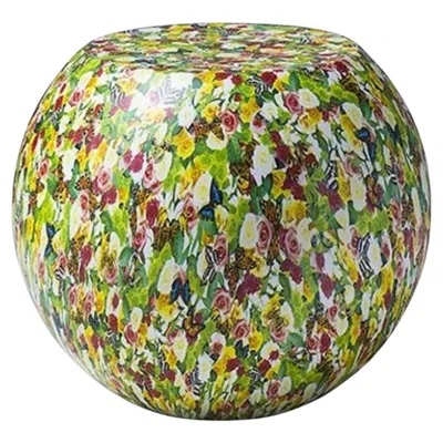 Pre-owned Cappellini Bong Coffee Table In Floral Finish By Giulio  For  In Brown