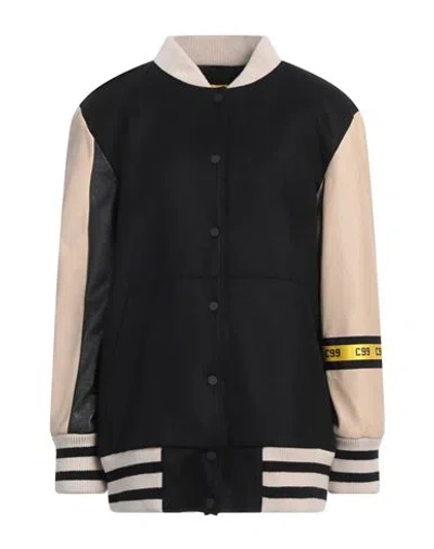 Cappellini By Peserico Woman Jacket Black Size 6 Wool, Polyamide, Cashmere, Virgin Wool, Polyurethan