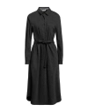 Cappellini By Peserico Woman Midi Dress Steel Grey Size 6 Viscose, Virgin Wool, Polyamide In Grey