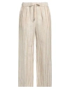Cappellini By Peserico Woman Pants Beige Size 14 Linen, Cotton In Beige