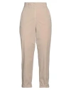 Cappellini By Peserico Woman Pants Beige Size 4 Cotton, Elastane In Beige