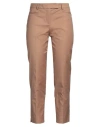 Cappellini By Peserico Woman Pants Camel Size 6 Cotton, Elastane In Beige