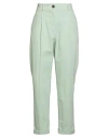 Cappellini By Peserico Woman Pants Light Green Size 6 Cotton, Elastane In Green