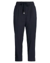 Cappellini By Peserico Woman Pants Midnight Blue Size 6 Polyester, Viscose, Elastane, Cotton In Blue