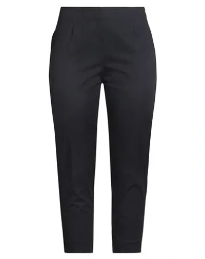 Cappellini By Peserico Woman Pants Navy Size 12 Cotton, Elastane In Blue