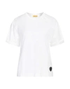 Cappellini By Peserico Woman T-shirt White Size 8 Cotton, Elastane In White