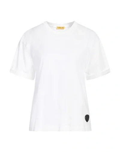 Cappellini By Peserico Woman T-shirt White Size 8 Cotton, Elastane