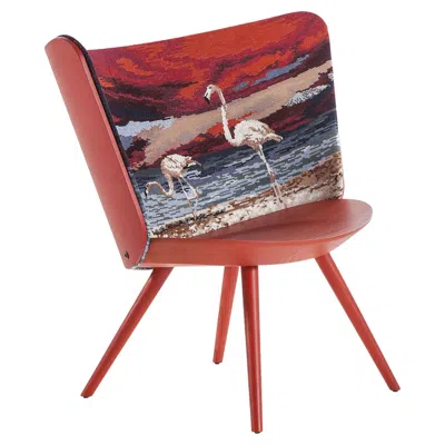 Pre-owned Cappellini Embroidery Armchair In Summer Finish By Johan Lindstén For  In Brown