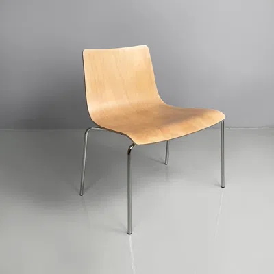 Pre-owned Cappellini Italian Modern In Light Wood Chair Paper By Piero Lissoni , 1990s In Brown