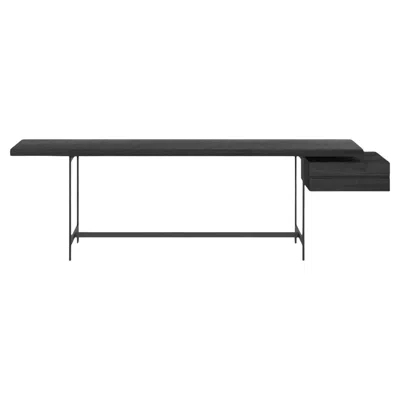 Pre-owned Cappellini Lochness Desk Small Table In Oak By Piero Lissoni For  In Brown