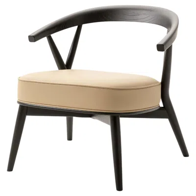 Pre-owned Cappellini Newood Relax Light Armchair By Brogliato Traverso For  In Brown