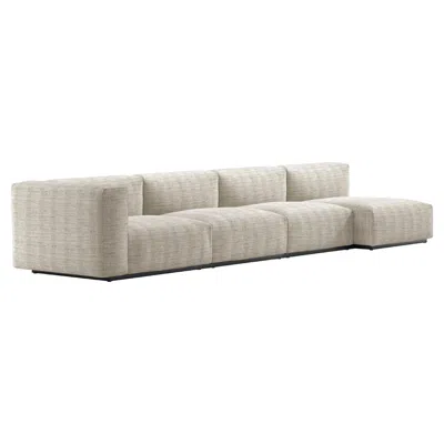 Pre-owned Cappellini Oblong Plus Modular Sofa By Jasper Morrison For  In Gray